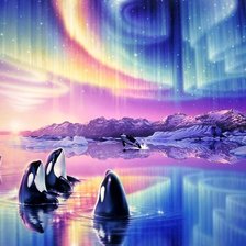 Схема вышивки «Северное сияние»