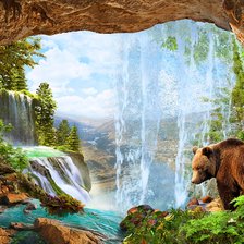 Схема вышивки «Пейзаж»