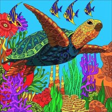 Схема вышивки «Черепаха»