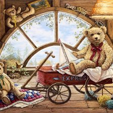 Схема вышивки «Жанет Крускамп.МИЛЫЙ ЧЕРДАЧЁК»