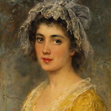 Схема вышивки «Константин Егорович Маковский. Женский портрет»