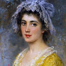 Схема вышивки «Константин Егорович Маковский. Женский портрет»