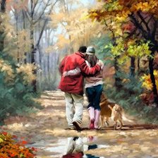 Схема вышивки «Прогулка»