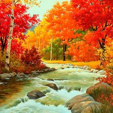 Схема вышивки «Пейзаж»