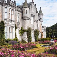 Схема вышивки «Замок с цветами»