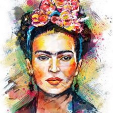Схема вышивки «Фрида Кало»