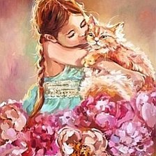 Схема вышивки «Два друга»