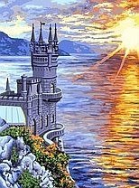 Схема вышивки «Замок у моря»