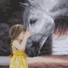 Конь и девочка