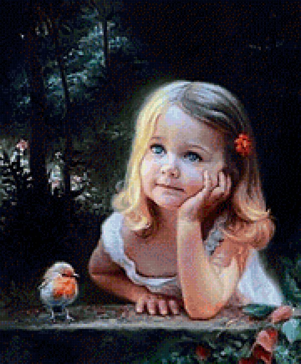 Маленькое чудо - девочка - предпросмотр