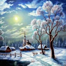 Схема вышивки «Зимняя сказка»