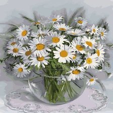 Схема вышивки «Ромашки»