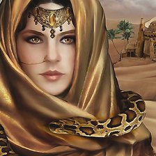 Схема вышивки «Заклинательница змей»