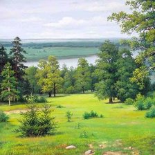 Схема вышивки «пейзаж»