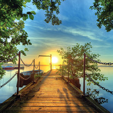 Мост в закат