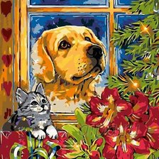 Схема вышивки «В ожидании праздника»