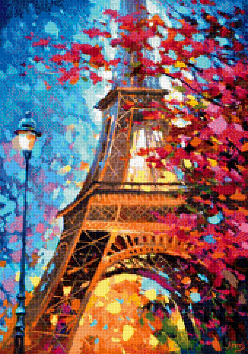 Осень в Париже - пейзаж, башня - предпросмотр