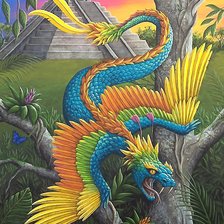 Схема вышивки «дракон»