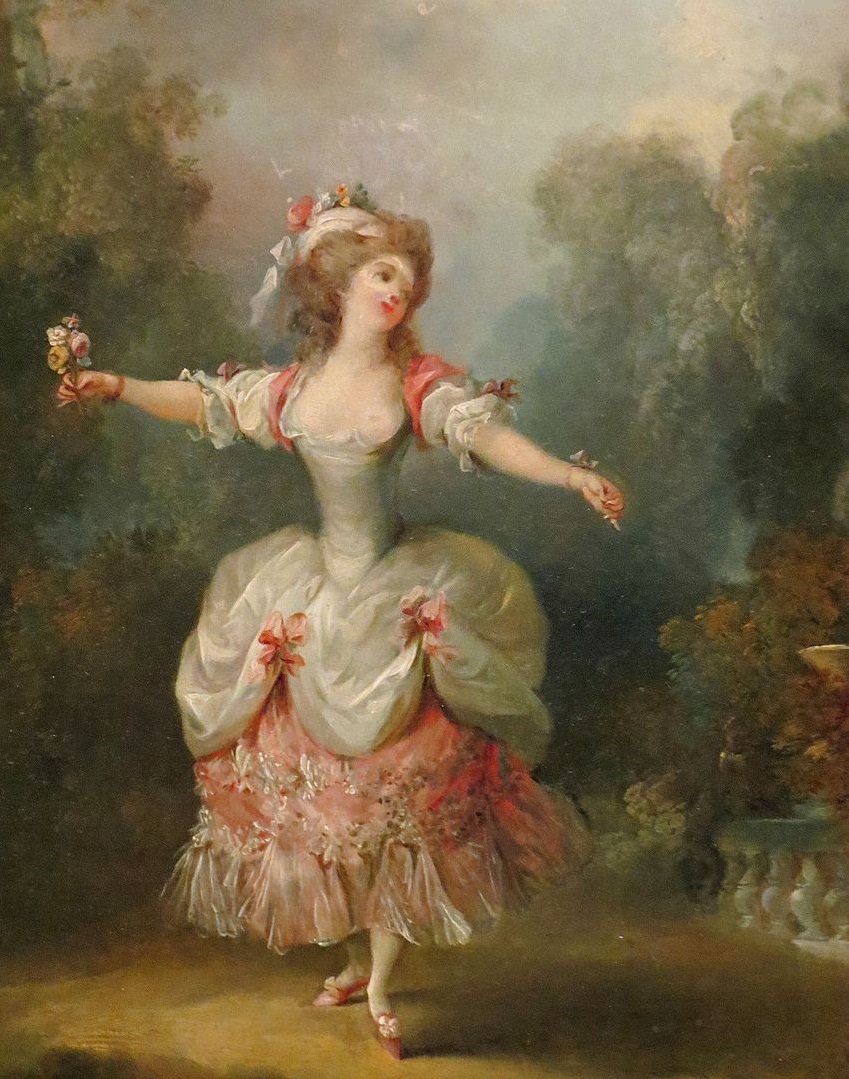 Jean-Frédéric Schall. Придворная танцовщица - живопись, девушка, портрет, 18 век - оригинал