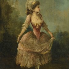 Схема вышивки «Jean-Frédéric Schall. Придворная дама»