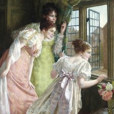 Схема вышивки «У ОКОШКА»