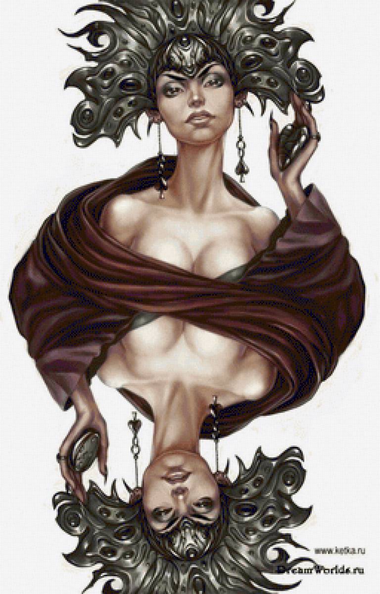 КАРТА ПИКОВАЯ ДАМА - люди - предпросмотр