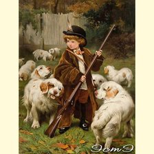 Схема вышивки «Маленький охотник»