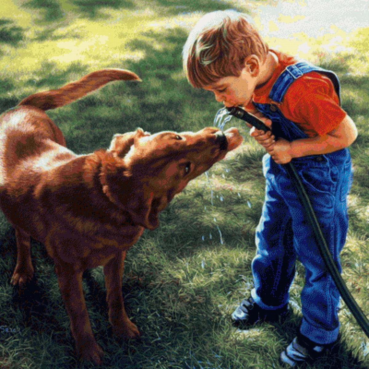 дети и животные - дети - предпросмотр