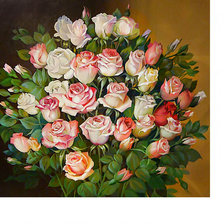 Схема вышивки «Букет роз»