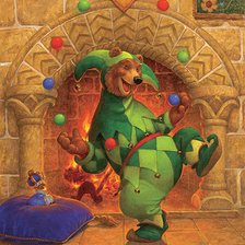 Схема вышивки «Веселый медведь»