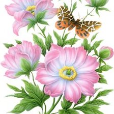 Схема вышивки «цветы»