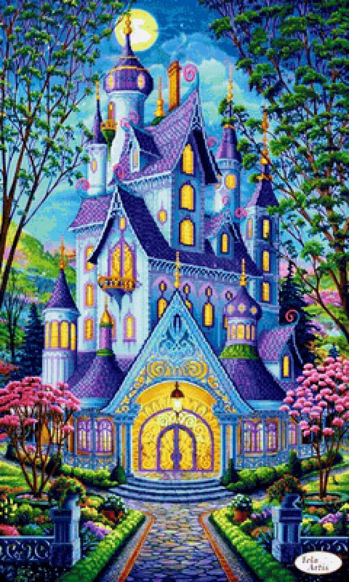 Сказочный замок - сказка, дом, замок - предпросмотр