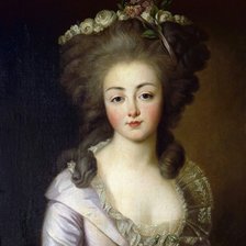 Схема вышивки «Портрет Дианы де Полиньяк. Франсуа-Юбер Друэ»