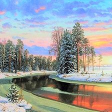 Схема вышивки «Закат»