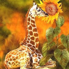 Схема вышивки «жирафик»