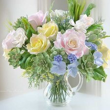 Схема вышивки «цветы»