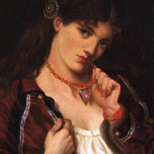 Схема вышивки «Мария Спартали Стиллман. Портрет девушки»