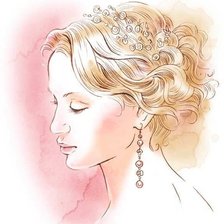 Схема вышивки «Девушка»