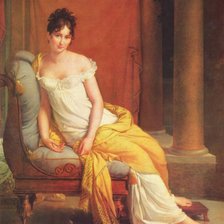 Схема вышивки «Портрет мадам Рекамье»