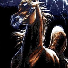 Схема вышивки «Кобылица»