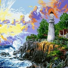 Схема вышивки «Маяк»