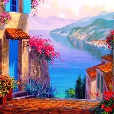 Схема вышивки «Ах, море...., море»