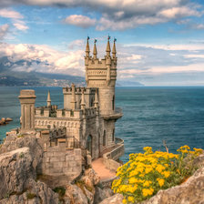 Схема вышивки «Ласточкино гнездо»