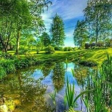 Схема вышивки «Заводь»