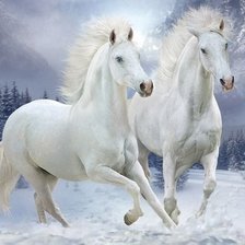 Схема вышивки «лошади»