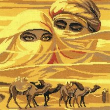 Схема вышивки «Глаза»