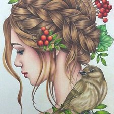 Схема вышивки «женский образ»