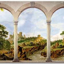 Схема вышивки «Общий вид триптиха»