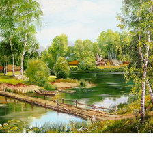 Схема вышивки «Пейзаж»