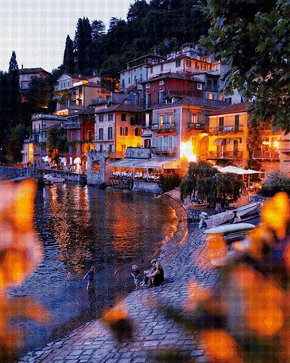 Италия - италия, вечер, комо - предпросмотр